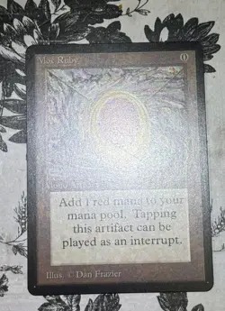 Mox Ruby: 1993 Magic the Gathering - Limited Edition Beta Regular - Image 3