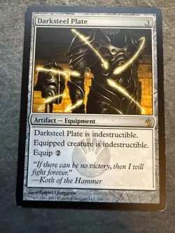 MTG Magic the Gathering Darksteel Plate 104/161 Mirrodin Besieged MP - Image 1