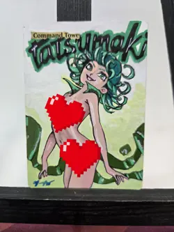 MTG Command Tower – Tatsumaki Waifu Alter – Hand Painted by BAZAYO 18+ - Image 1