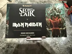 MTG Secret Lair Iron Maiden: Eddie Unchained Rainbow Foil​ Edition - New/Sealed - Image 1