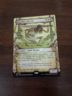 Mint/Near-Mint, English - 1 x MTG Curious Colossus - Showcase Lorwyn Eclipsed - Image 1
