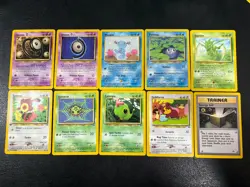 2000 Neo Discovery Bundle Set 10 Pokemon Cards No Duplicates!!!! NM - Image 1