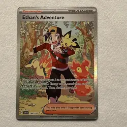 Ethan's Adventure 236/182 SIR Full Art Trainer Pokemon TCG Destined Rivals - Image 1
