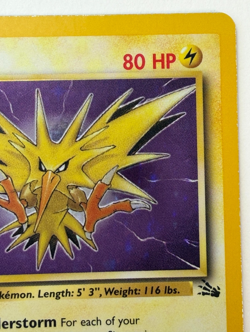 Pokemon Zapdos 15/62 Fossil 1999 Unlimited Holo Rare WOTC - Image 4