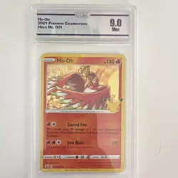 Pokemon Ho-Oh 001/025 Celebrations Holo CC&G 9.0 Basic 130HP English - Image 1