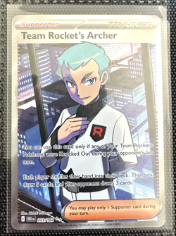 TCG Pokemon Team Rocket's Archer 223/182 SV10: Destined Rivals NM - Image 1