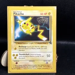 Pokemon TCG Pikachu Black Star Promo (1st Movie WB Stamp) 4/53 WOTC - Image 1
