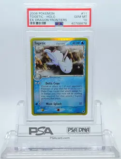 POKEMON EX DRAGON FRONTIERS TOGETIC #11 HOLO PSA 10 GEM MINT #40768878 - Image 1