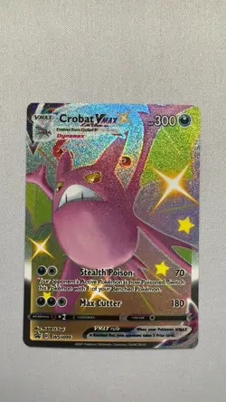 Crobat VMAX SWSH099 Promo SWSH Black Star Pokemon Near Mint - Image 1
