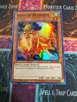 Yu-Gi-Oh! Hand of Nephthys HISU-EN013 Super Rare 1st Edition Near Mint - Image 1