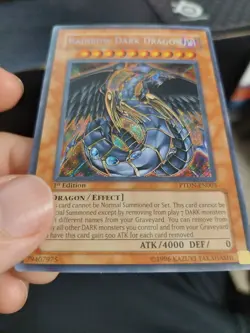 Yugioh Rainbow Dark Dragon PTDN-EN003 Secret Rare 1st Edition - Image 1