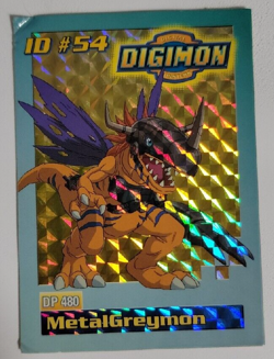 Digimon Digital Monsters 1999 Trading Card Bandai #54 Holo MetalGreymon - Image 1
