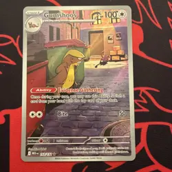 Pokemon TCG Mega Evolution Gumshoos Holo Card 153/132 Illustration Rare - Image 1