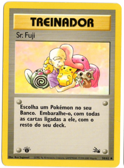 Mr. Fiju (Sr. Fuji) 1st Edition PORTUGUESE 48/62 Fossil Set Pokemon Card - Image 1