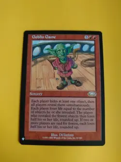 Goblin Game. Rare Sorcery Planeshift Mystery Booster MTG Card. - Image 1