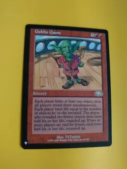 Goblin Game. Rare Sorcery Planeshift Mystery Booster MTG Card. - Image 3