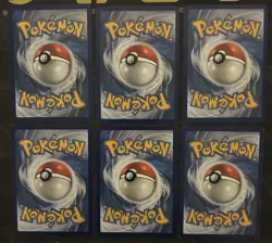 Six Card Lot Electric Pokemon Various Sets - Image 2