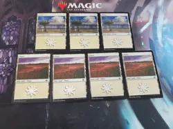 Mtg. 7x Plains. Etched Foil. Modern Horizons 2. Nm - Image 1