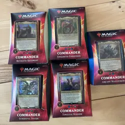 Ikoria Commander Set of 5 decks - MTG free spells included at no additional cost 630509943586 - Image 1