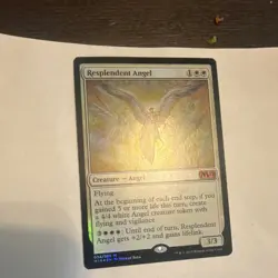 Magic: The Gathering Resplendent Angel Foil Core Set 2019 Mythic Rare Creature - Image 1