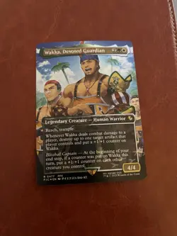 Wakka, Devoted Guardian (Borderless) (Chocobo Track Foil) Commander: Final... - Image 1