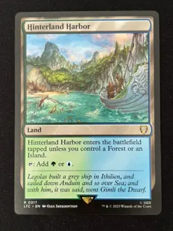 1x MTG Hinterland Harbor - Commander: The Lord of the Rings (LTC) #317 - Magic - Image 1