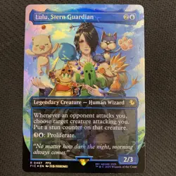 Lulu, Stern Guardian (Borderless) (Chocobo Track Foil) Commander: Final Fantasy - Image 1