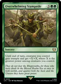Mint/Near-Mint, French - 1 x MTG Overwhelming Stampede Commander: Lord of the Ri - Image 1