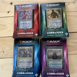 MTG Commander 2018 (Set of 4) Factory SEALED/New Decks - Magic the Gathering - Image 1