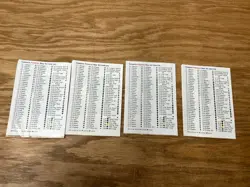 Lot of 4 1990s Pokemon TCG Base Jungle Fossil Card Lists Checklist - Image 3
