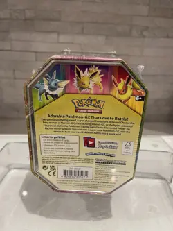 Pokemon TCG Elemental Power Tin Featuring Vaporeon Gx Promo Card SEALED 2019 - Image 3
