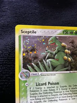 2003 Sceptile Pokemon EX Ruby Sapphire 11/109 Vintage Holo Rare LP/NM SWIRL! - Image 2