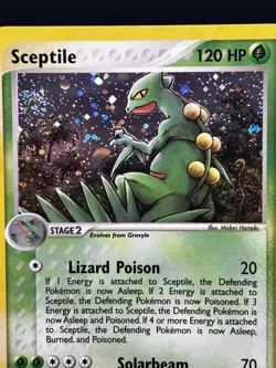 2003 Sceptile Pokemon EX Ruby Sapphire 11/109 Vintage Holo Rare LP/NM SWIRL! - Image 3