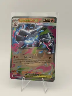 Pokemon TCG Mega Charizard X EX 013/094 Phantasmal Flames Double Rare Holo 360 … - Image 1