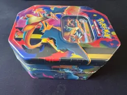 Pokemon TCG Mega Charizard Tin – Mega Charizard Y ex Promo & 4 Boosters - SEALED - Image 3