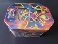 Pokemon TCG Mega Charizard Tin – Mega Charizard Y ex Promo & 4 Boosters - SEALED - Image 4