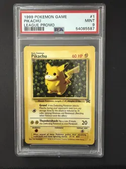 1999 Pokemon League Promo #1 Pikachu League Promo PSA 9 - Image 1