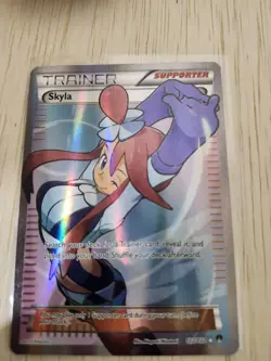 Skyla 122/122 - XY Breakpoint - Full Art - Pokemon - MISPRINT MISSING TEXTURE - Image 1