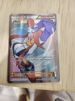 Skyla 122/122 - XY Breakpoint - Full Art - Pokemon - MISPRINT MISSING TEXTURE - Image 2