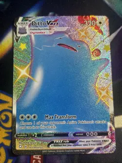 Pokemon Shining Fates Ditto Vmax SV119/SV122 Full Art Holo Rare - Image 1