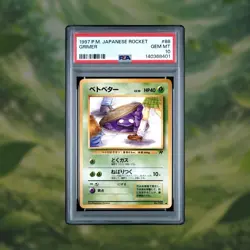 PSA 10 - 1997 POKEMON JPN ROCKET #88 GRIMER - BANNED ART - 14 Cert - Image 1