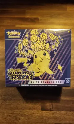 Pokemon TCG: Surging Sparks Scarlet & Violet Elite Trainer Box * Factory Sealed - Image 1