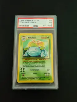 Pokemon 1999 Venusaur Holo 15/102 Base Set PSA 7 - Image 1