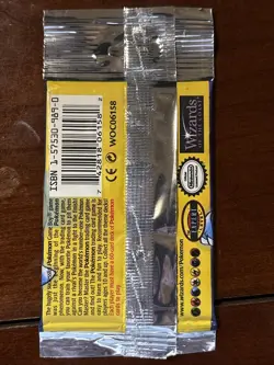 Pokemon WOTC Base Set Sealed Booster Pack Long Crimp Blastoise Artwork - Image 2