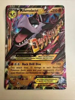 Pokemon TCG: Mega Aerodactyl EX #XY98 Black Star Promo Ultra Rare Holo - Image 1