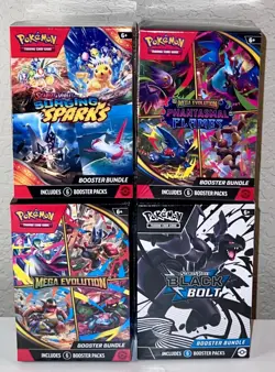 Pokemon Booster Bundle Lot Black Bolt, Surging, Phantasmal Flames, Mega New - Image 5