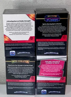 Pokemon Booster Bundle Lot White flare, Surging, Phantasmal Flames, Mega New - Image 3