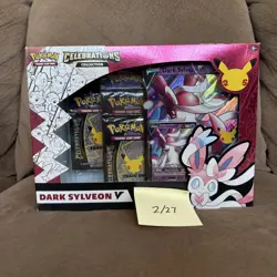 Pokemon TCG Celebrations Collection Dark Sylveon V Box SEALED w/ Evolving Skies! - Image 1