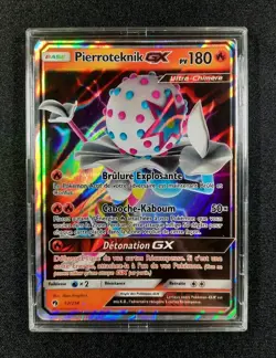 Carte Pokemon : Pierroteknik GX Ultra Rare 2018 Tonnerre Perdu 52/214 VG 🇲🇫 - Image 1