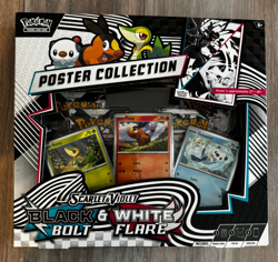 (Lot of 4) Pokemon TCG Black Bolt & White Flare Unova Poster Collection (Sealed) - Image 3